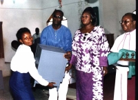 12. A catering student receiving her gas oven  WEB.JPG